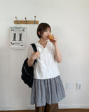 Kotali Check Balloon Layered One Piece