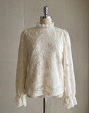 Gendia Frill Lace Brushed Blouse