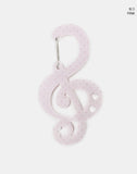 Musician Dot Pattern Carabiner Keyring