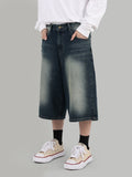 Tinted Half Bermuda Jeans