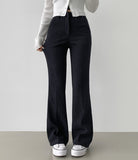 Corduroy Brushed Long Bootcut Banding Pants