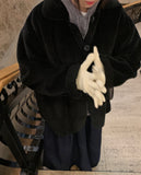 Minto collar fleece mustang jacket