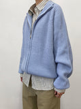 SPRING OVER KNIT ZIP-UP