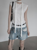 Klev Scarf Set Wrinkle Sleeveless