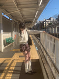 Regen Check Mini Skirt Pants