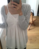 Iview eyelet punching crop cardigan