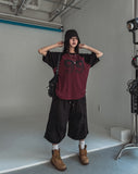 99 Raglan Oversized Knit Short Sleeve