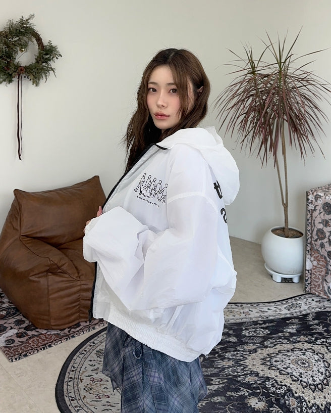 【SATIIIZ】Rat Printing Windbreaker SATIIIZ (サティーズ) - ラートプリンティングウインド