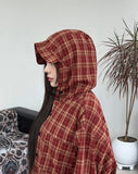 Seddy Check String Hood Shirt