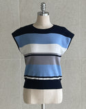 Bare Stripe Cap Sleeveless Knit