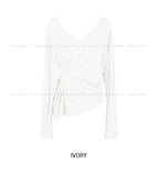 Beats Two-Button Deep V-Neck Long Sleeve