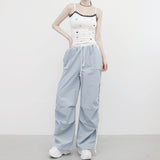 Miffne String Pintuck Line Pants