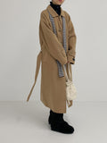 Peach Stripe Long Muffler