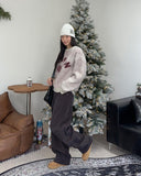 Ruel Curved Peach Fuzz Cotton Pants