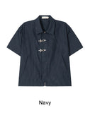 Sedon buckle check shirt jacket