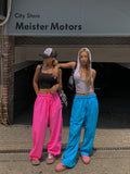 [Festival look] Sparkle Neon Nylon Pants