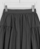 Galten shirring banding midi skirt