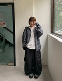 [unisex] Mubo Nylon Cargo Wide Pants