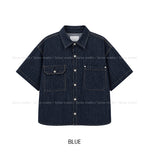 Bion Stitch Half Denim Shirt