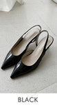 Anussel Glossy Slingback Shoes
