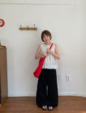 Visitk Summer Cut Cotton Wide Pants