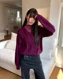 Ste V-neck loose knit