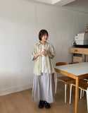 Hesid Summer Banding Nylon Long Skirt