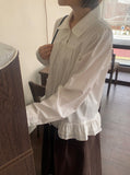 Sherinlen Shirring Collar Neck Blouse
