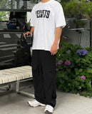 Bead Nylon String Wide Pants