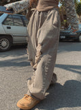 Salute Damage Balloon Denim Pants
