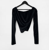 Leel Velvet Wrap Hoodie