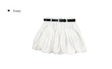 Sio Balloon Pumpkin Belt Mini Skirt