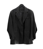 Revon Crack Leather Jacket