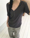 Dales Roll-up Three Quarter T-shirt