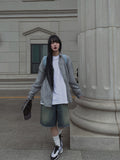 Nook's Rivet Square Denim Shorts