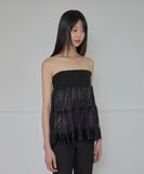 Layered Dot Ruffle Skirt