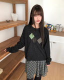 Haen Check Layered Midi Skirt