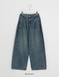[Unisex] Conden Pintuck Denim Wide Pants