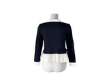 Sau Dot Ribbon Layered Cardigan