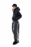 Two-tone panel fleece jogger pants