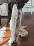 Dirty Painting Line Wide Pants