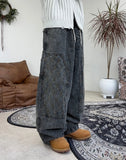 Rotor Stitch Balloon Denim Pants