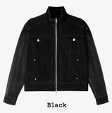 Brique Velvet Trucker Jacket