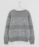 Malft Wool Nordic Knit Cardigan