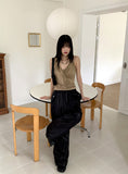 Cotyl Unfoot Wrap Shirring Draping Sleeveless