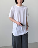 Layered Slit Short Sleeve T-shirt