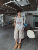 Aerin Damage Carpenter Bermuda Pants