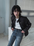 Kien Vintage Trackline Leather Jacket