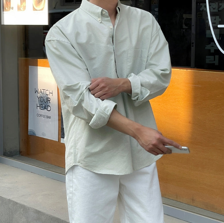 【MODERNIF】Daily Overfit Oxford Shirt modernif (モダンイフ) - デイリーオーバーフィット