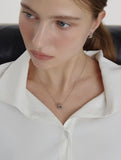 Iceblock Silver Necklace